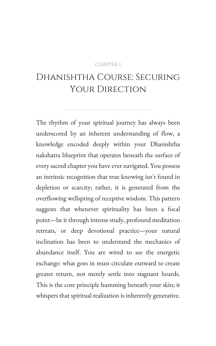 Spirituality Protocol: Dhanishtha: Your Essence Sharpened interior preview