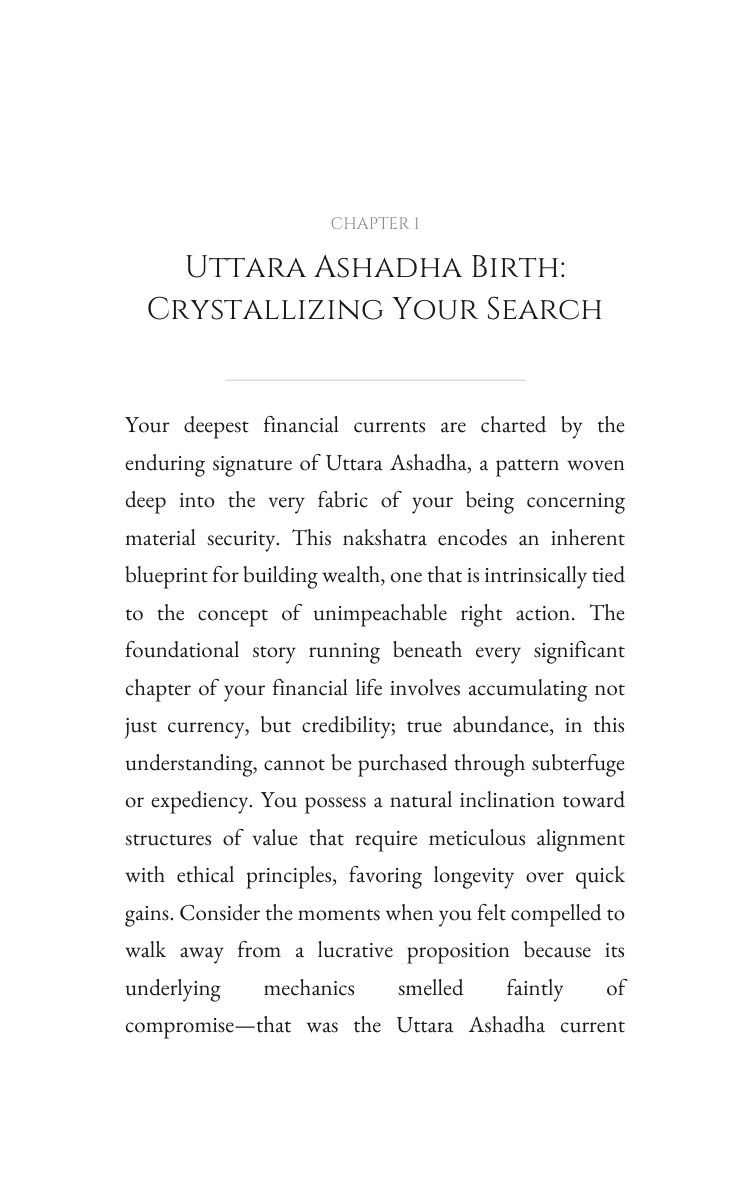 Uttara Ashadha Money Revolution: Your Narrative Actualized interior preview