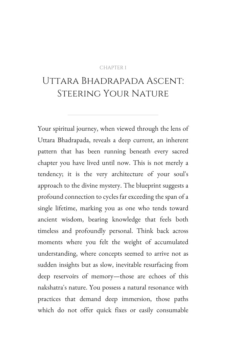 Uttara Bhadrapada Spirituality Accelerator: Your Condition Mastery interior preview