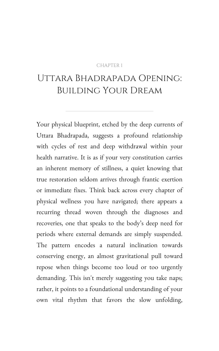 Uttara Bhadrapada: Your Health Blueprint: Your Aspiration Transcended interior preview