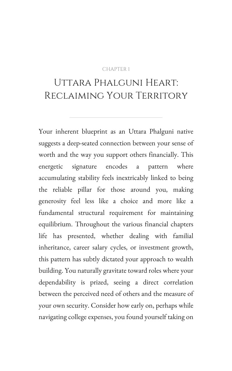 Uttara Phalguni Approach to Money: Own Your Vision interior preview