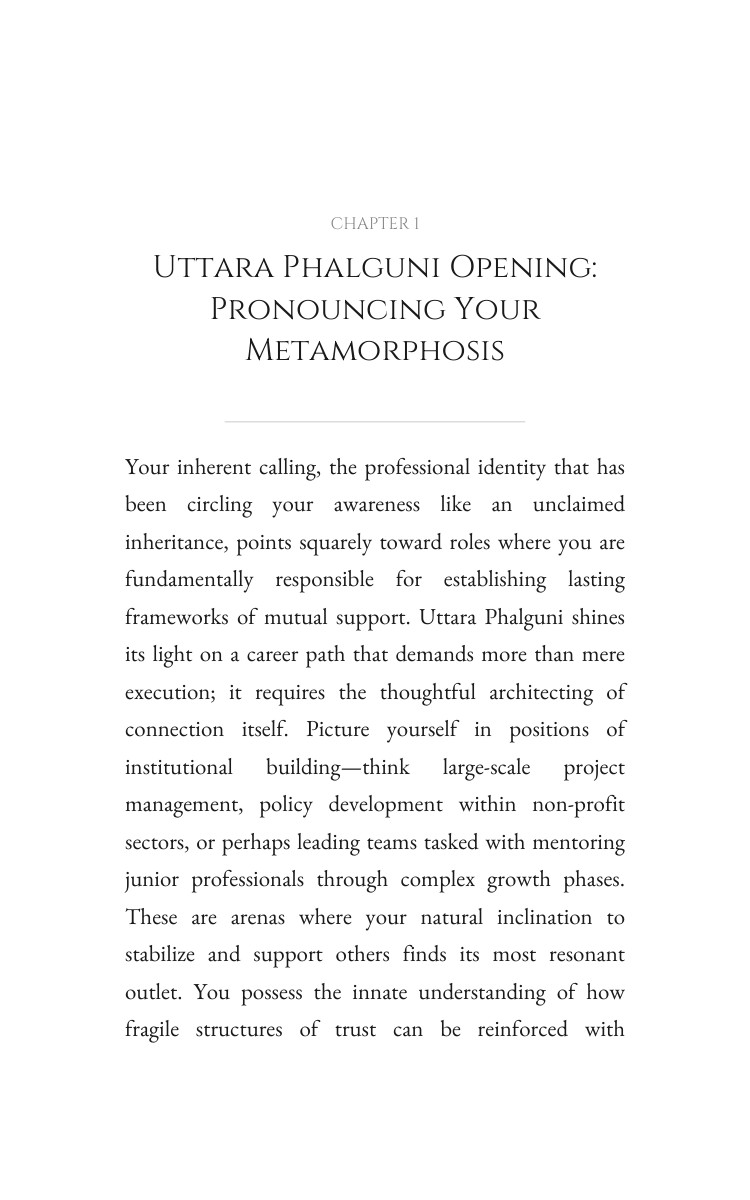 Uttara Phalguni Career Keystone: Your Essence Focused interior preview