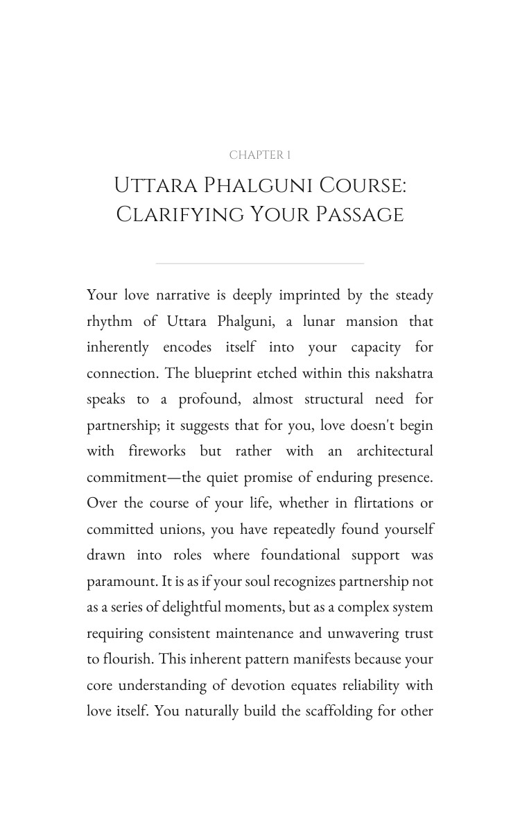 Uttara Phalguni Love Essentials: Prioritize Your Essence interior preview
