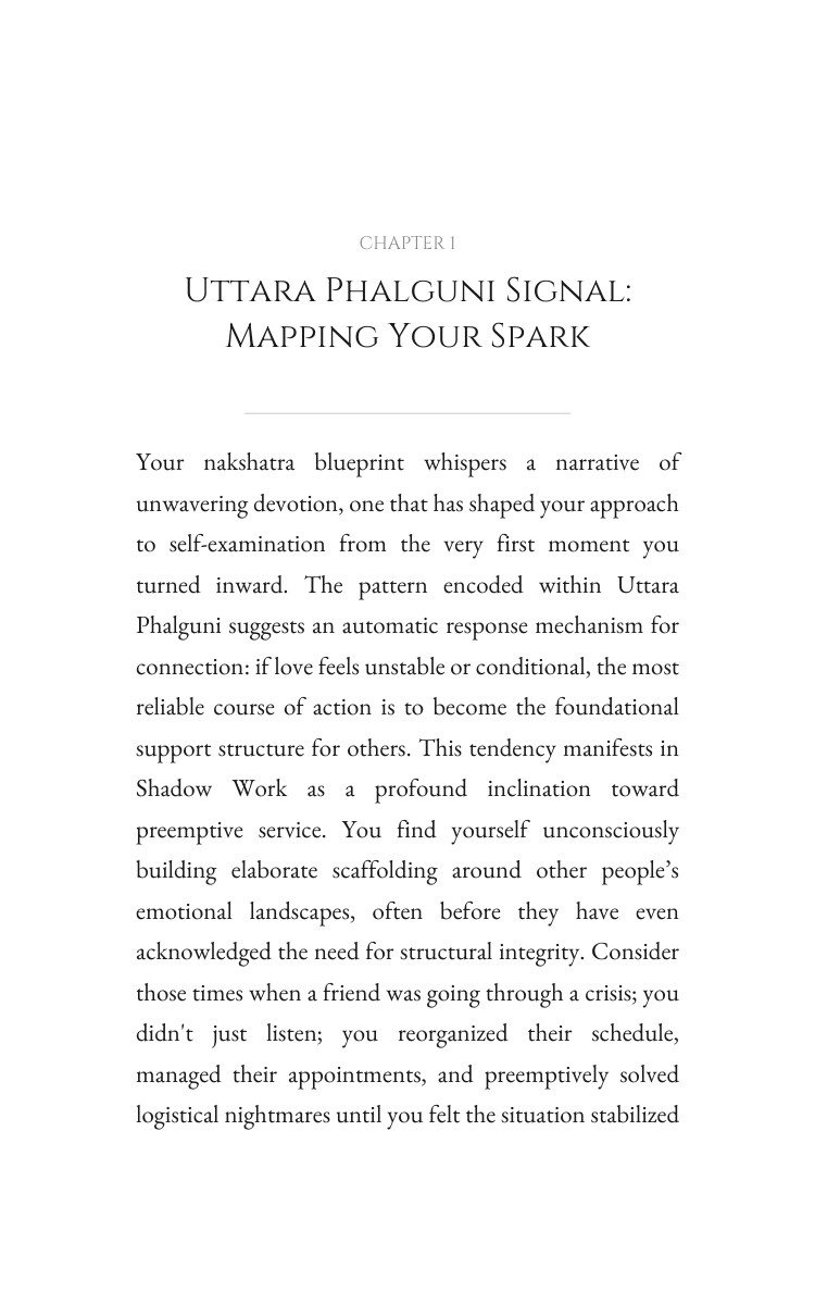 Uttara Phalguni: Shadow Work Command: Your Blueprint Magnified interior preview