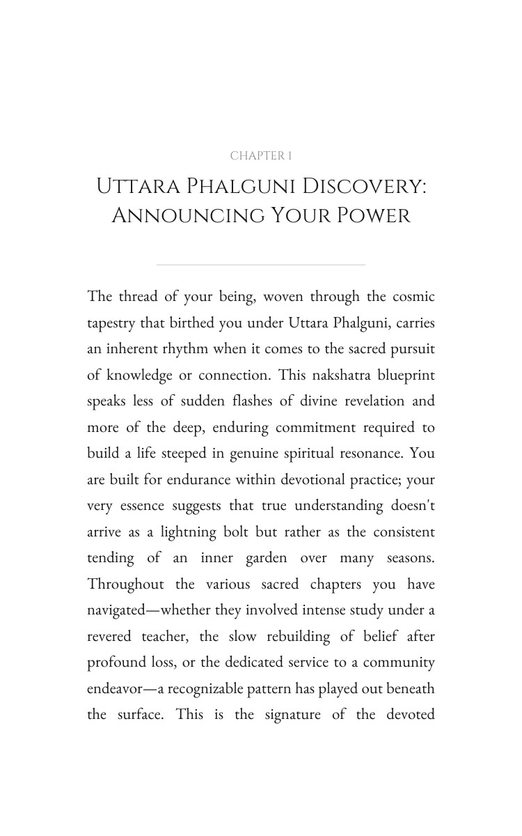 Uttara Phalguni Spirituality Handbook: Accelerate Your Search interior preview