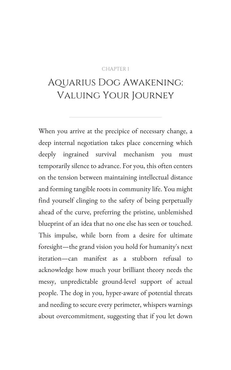 Aquarius Dog Personal Growth: Practical Guide interior preview