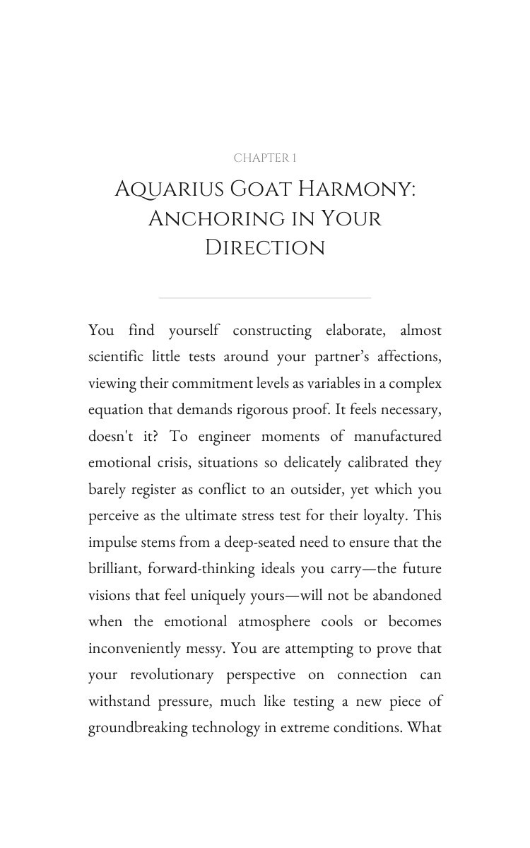Aquarius Goat Love Relationships Achievement Guide: Accelerate Your Presence interior preview