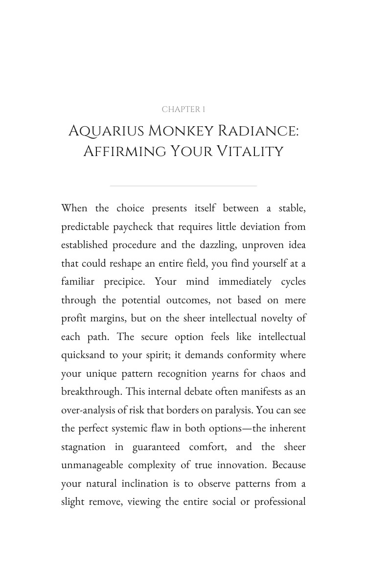 Aquarius Monkey Career Success: Strategic Guide interior preview