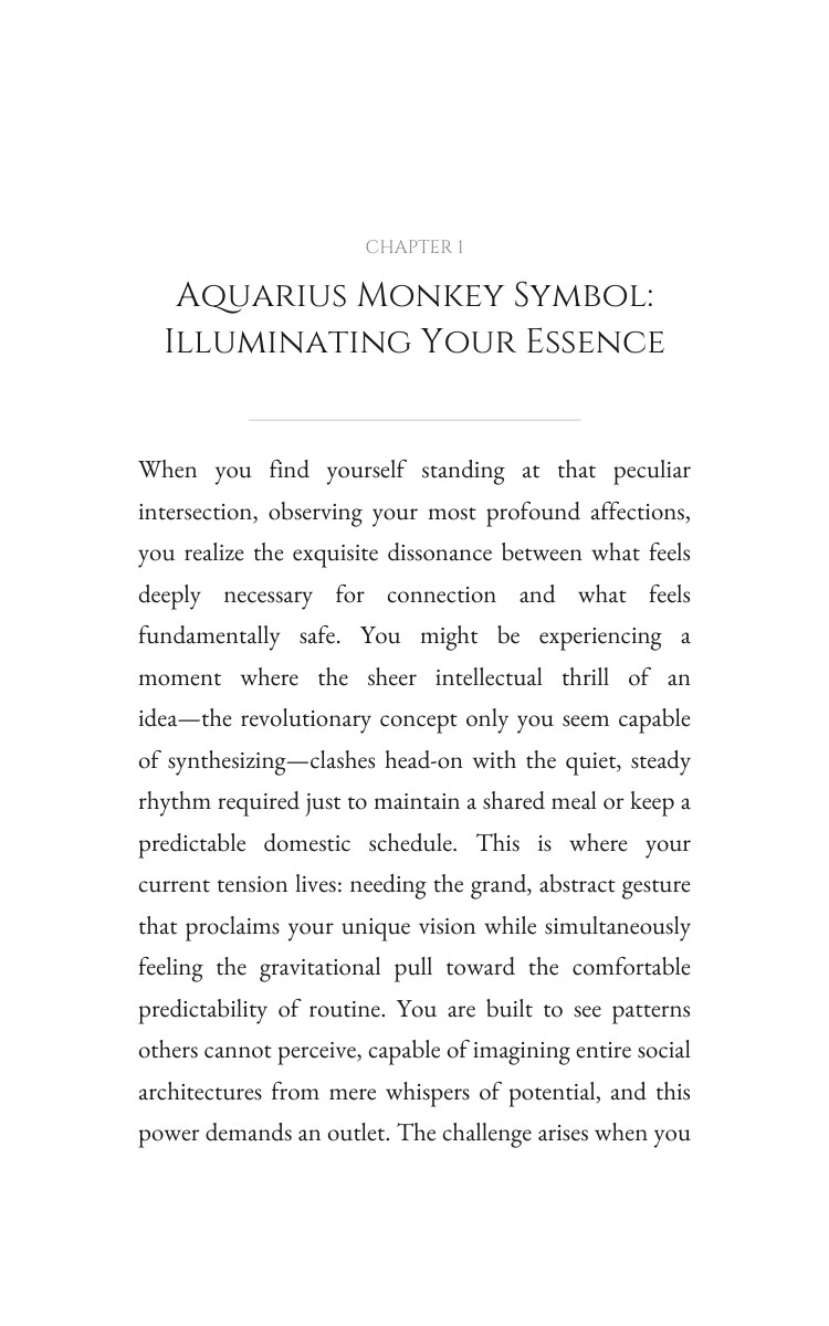Aquarius Monkey Love Relationships Elevation: Your Transformation Emerged interior preview