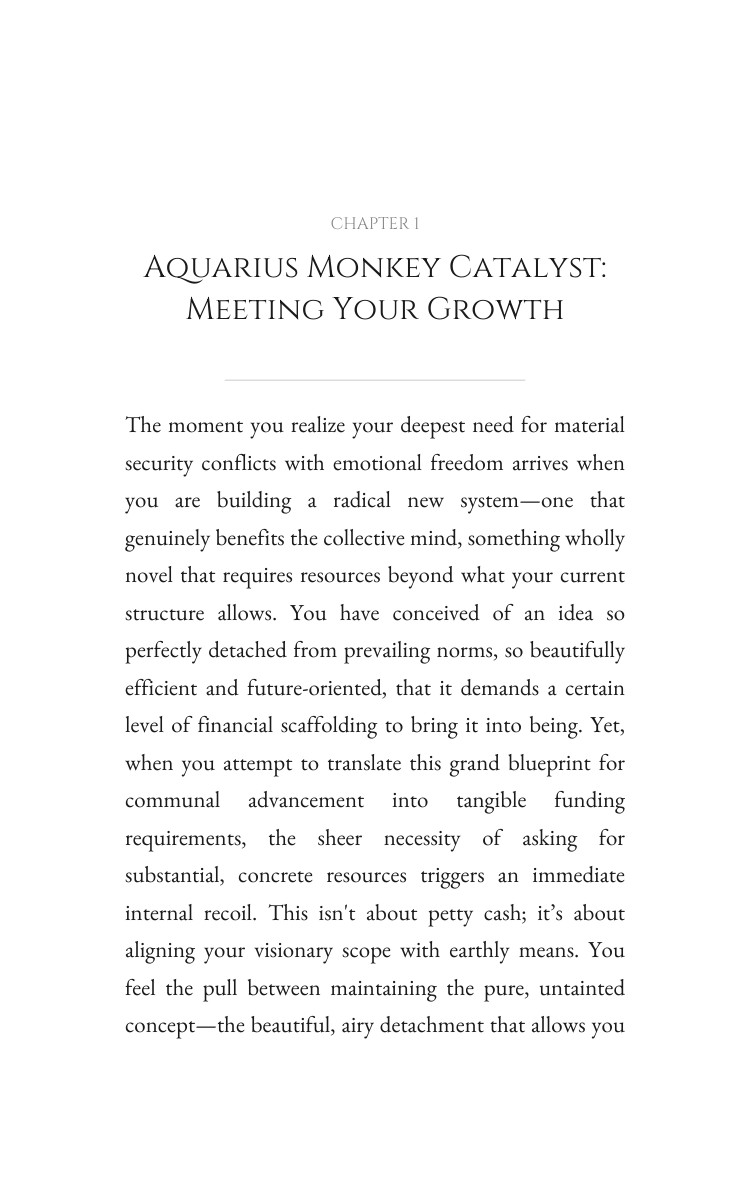 Aquarius Monkey Money Wealth Power Guide: Activate Your Adventure interior preview