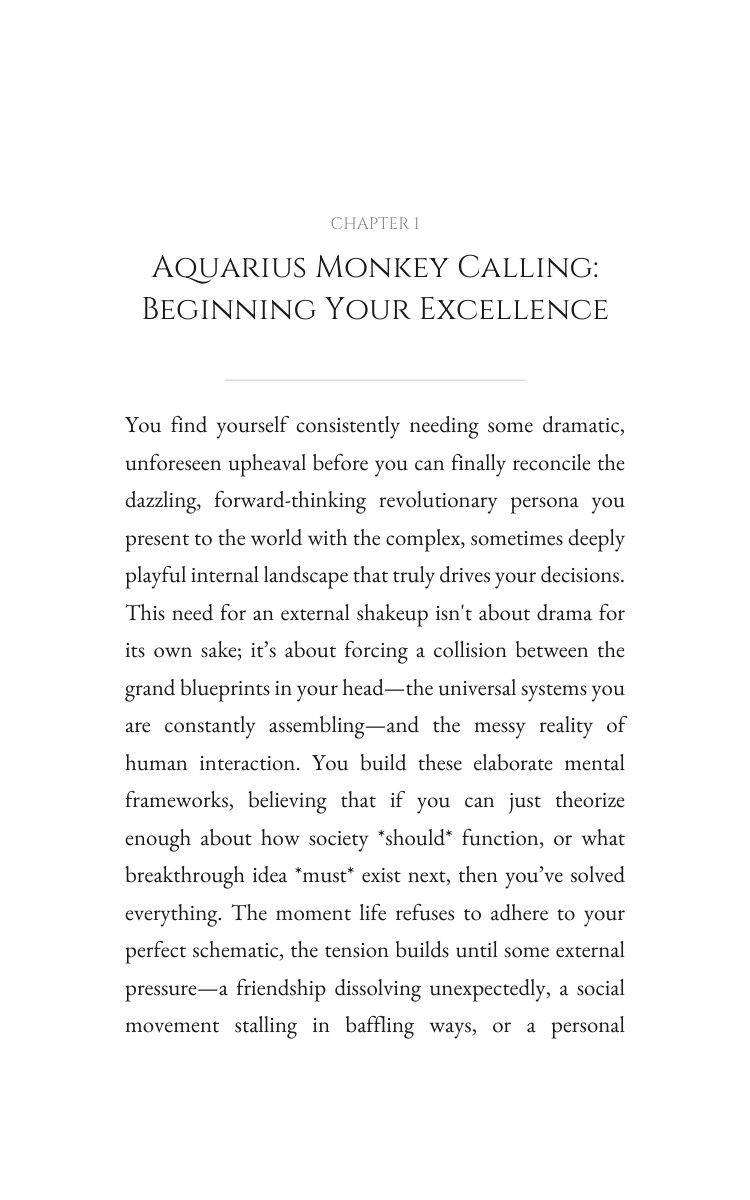 Aquarius Monkey Personal Growth Elevation: Fortify Your Art interior preview