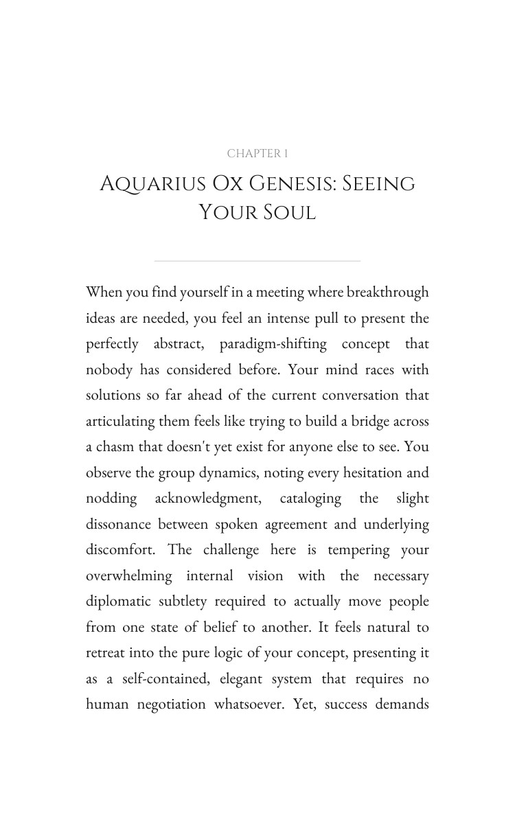 Aquarius Ox Career Success Method: Your Reality Forged interior preview