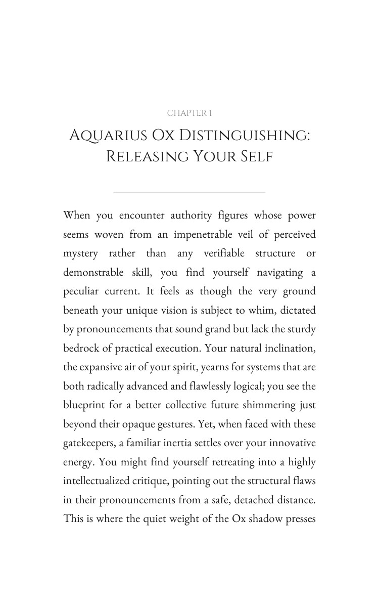 Aquarius Ox Leadership Wisdom: Structure Your Spirit interior preview