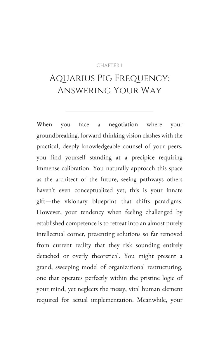 Aquarius Pig Leadership Mastery: Your Mission Harmonized interior preview