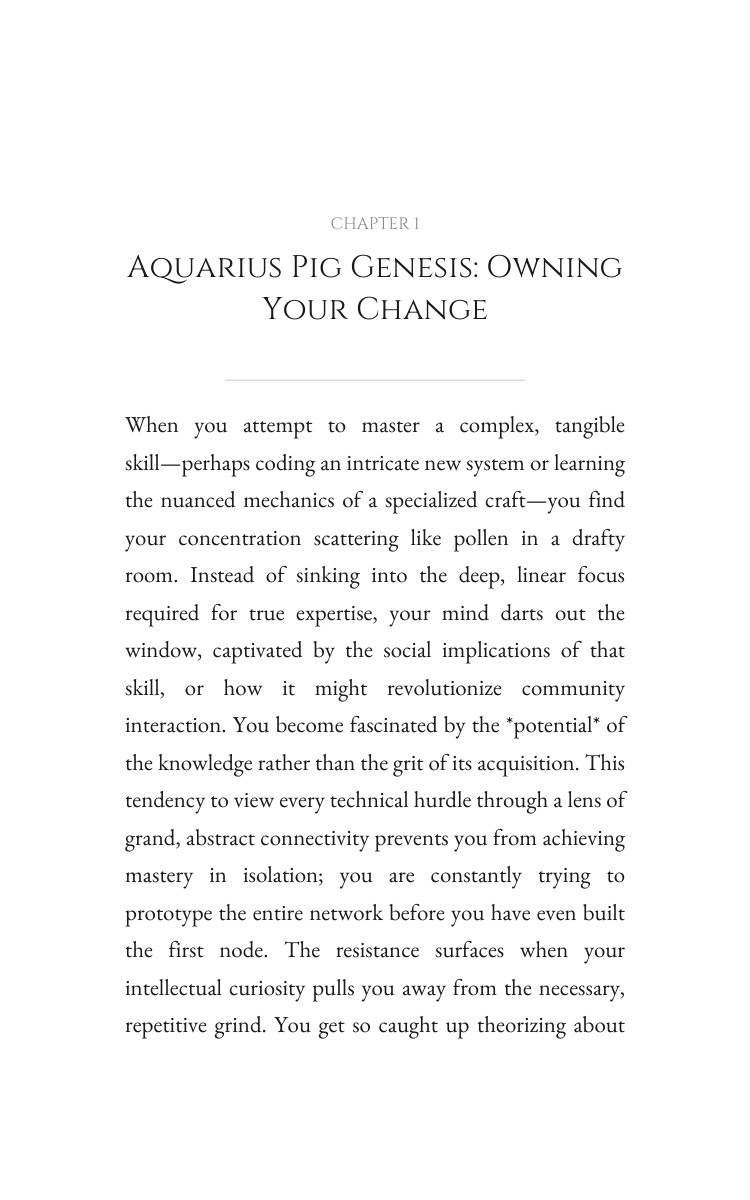 Aquarius Pig: Personal Growth Strategies interior preview