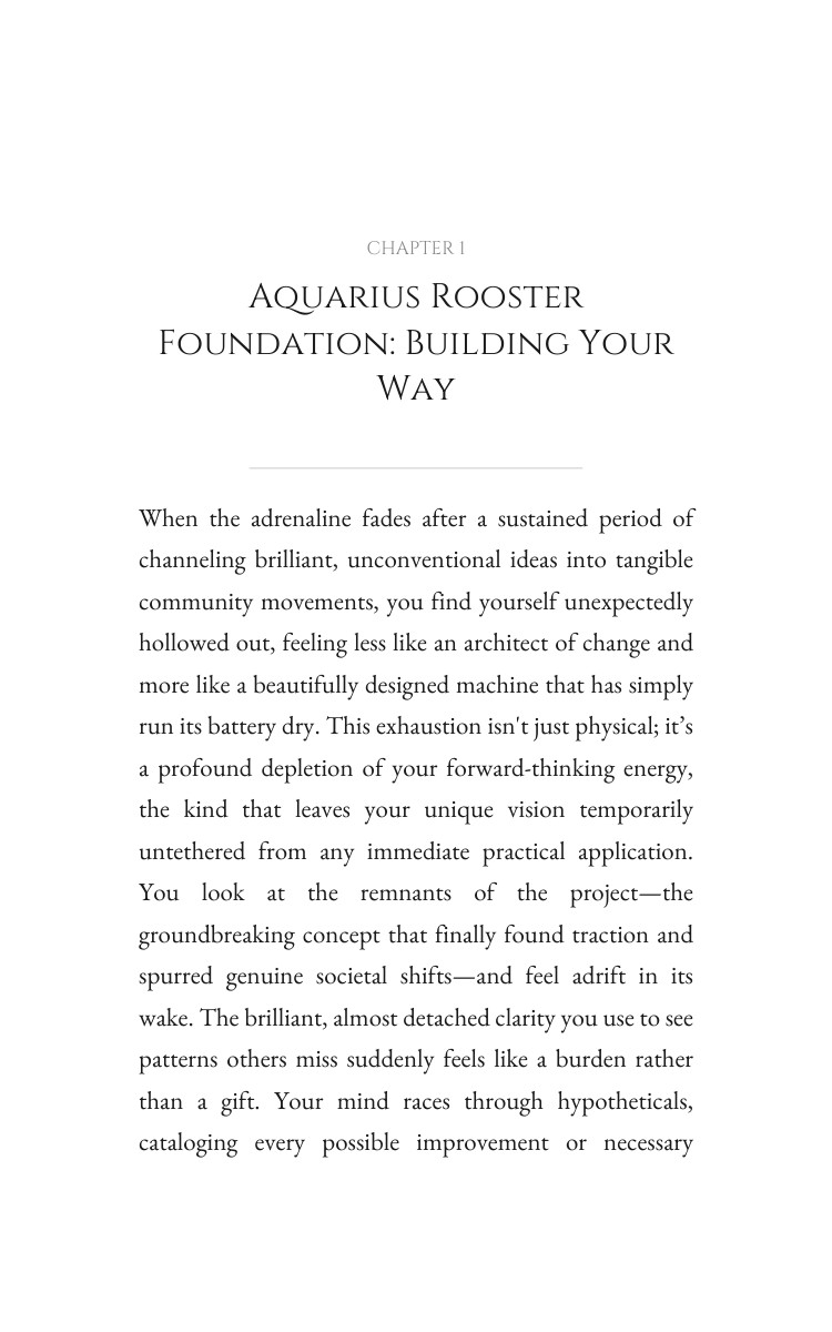 Aquarius Rooster Leadership: Your Path Forward interior preview