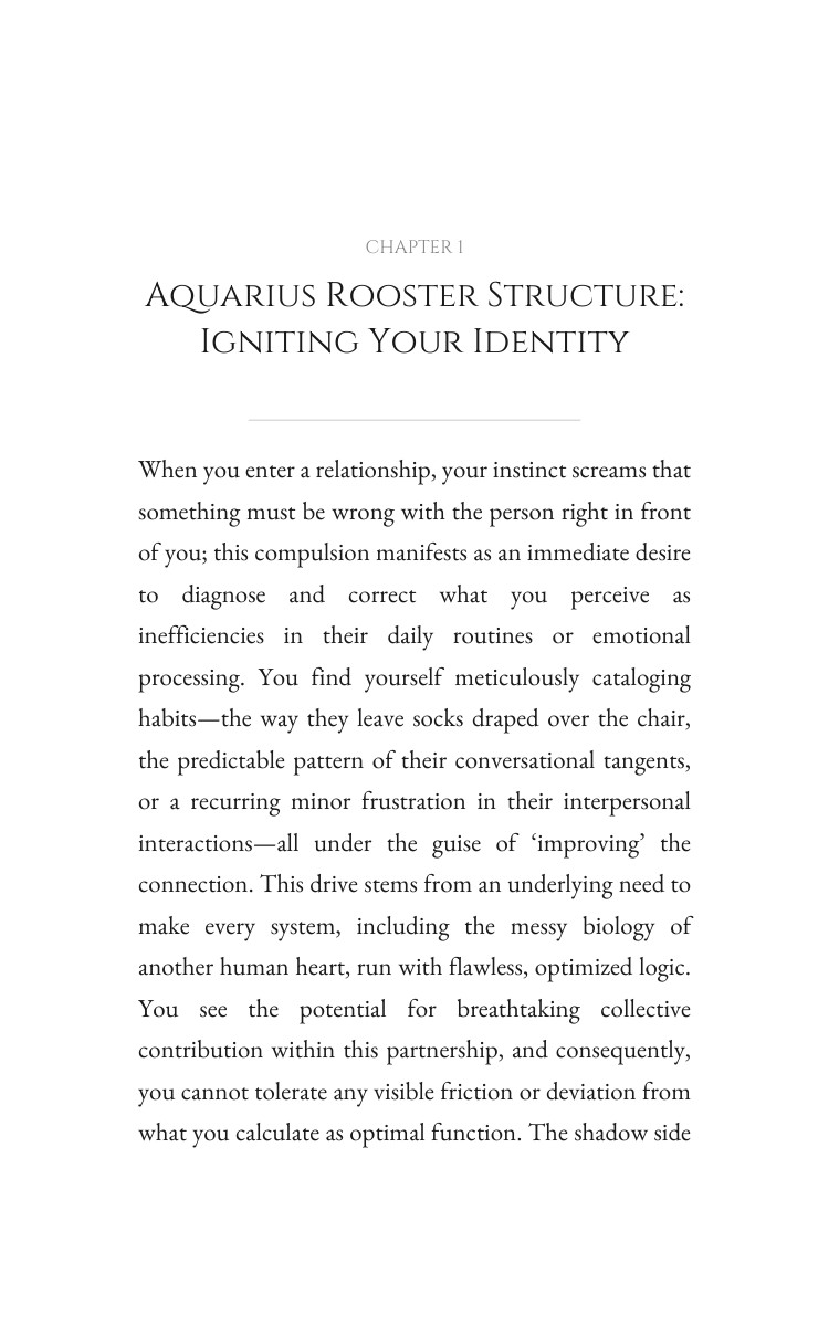 Aquarius Rooster Love Relationships Guide: Unlock Your Search interior preview