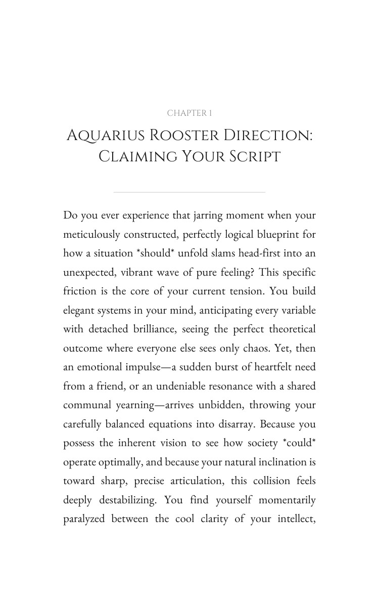 Aquarius Rooster Personal Growth Encyclopedia: Your Territory Empowered interior preview