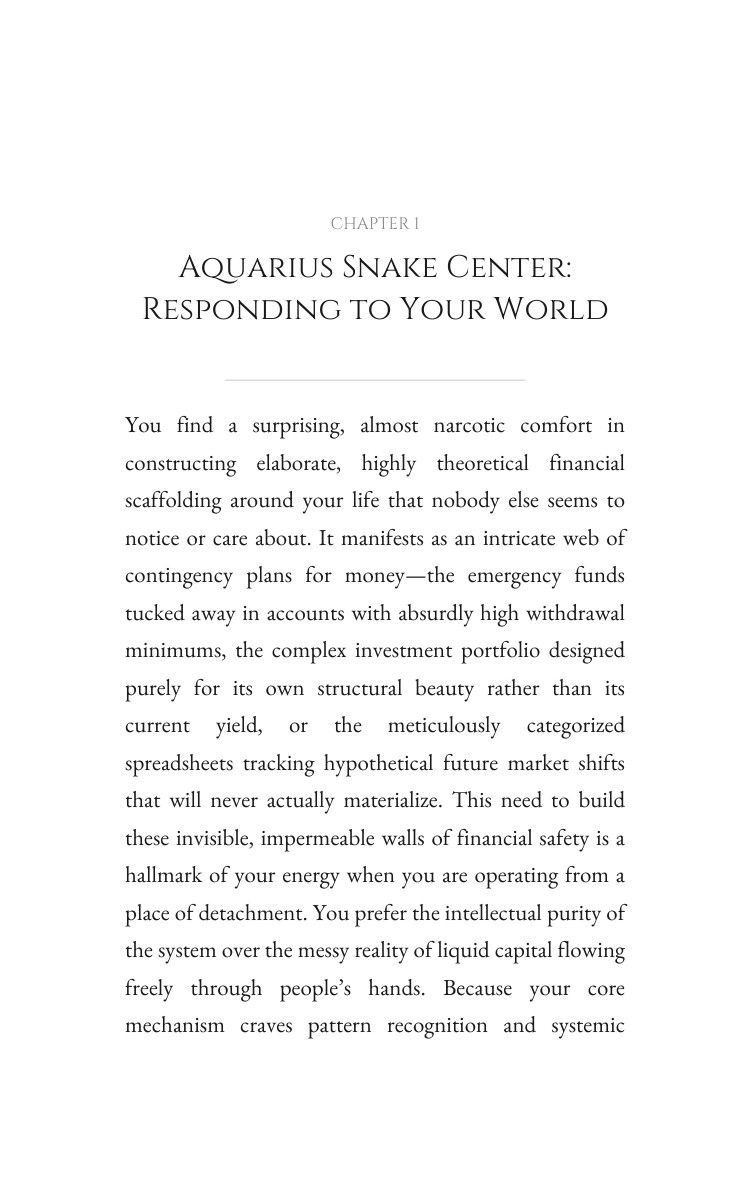 Aquarius Snake: Money Wealth Evolution interior preview