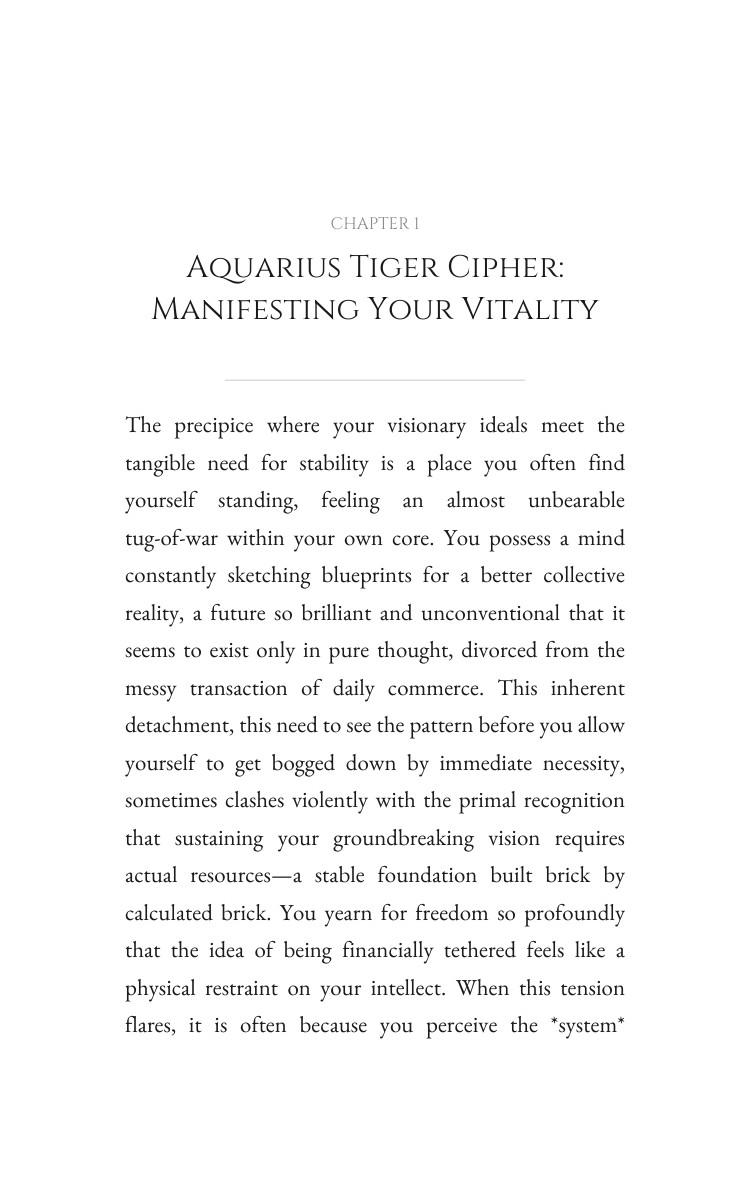 Aquarius Tiger Money Wealth Handbook: Your Dream Realized interior preview