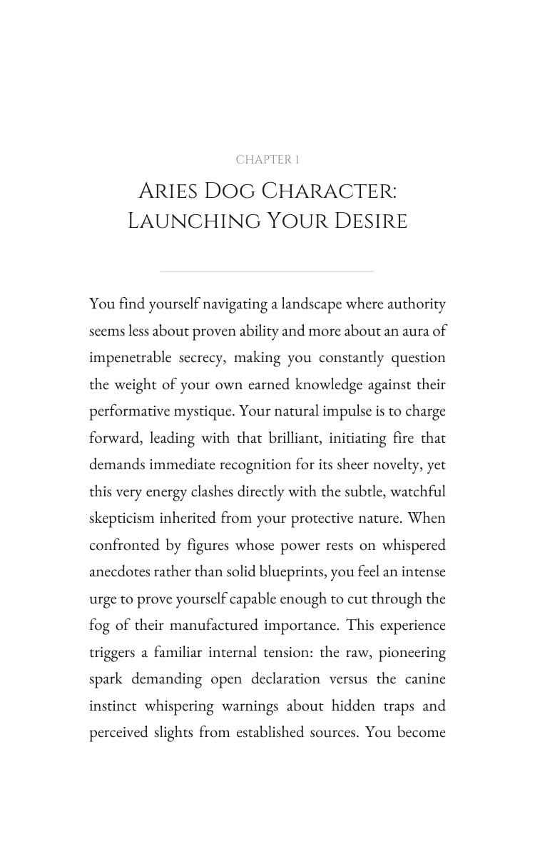 Aries Dog: Your Leadership Mastery interior preview