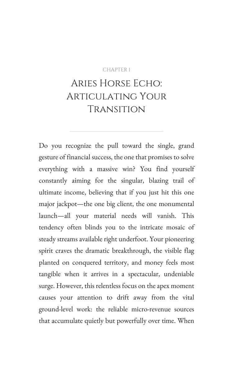 Aries Horse Money Wealth Mastery: Unlock Your Hope interior preview