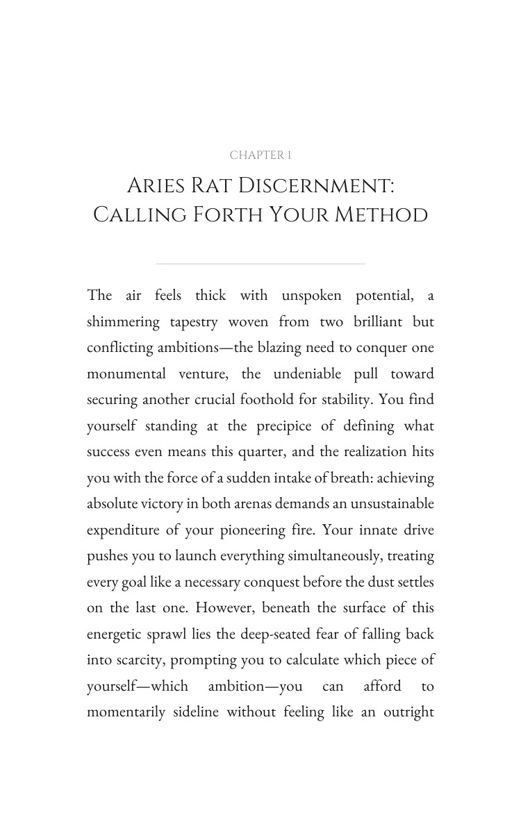 Aries Rat: Career Success Amplification interior preview