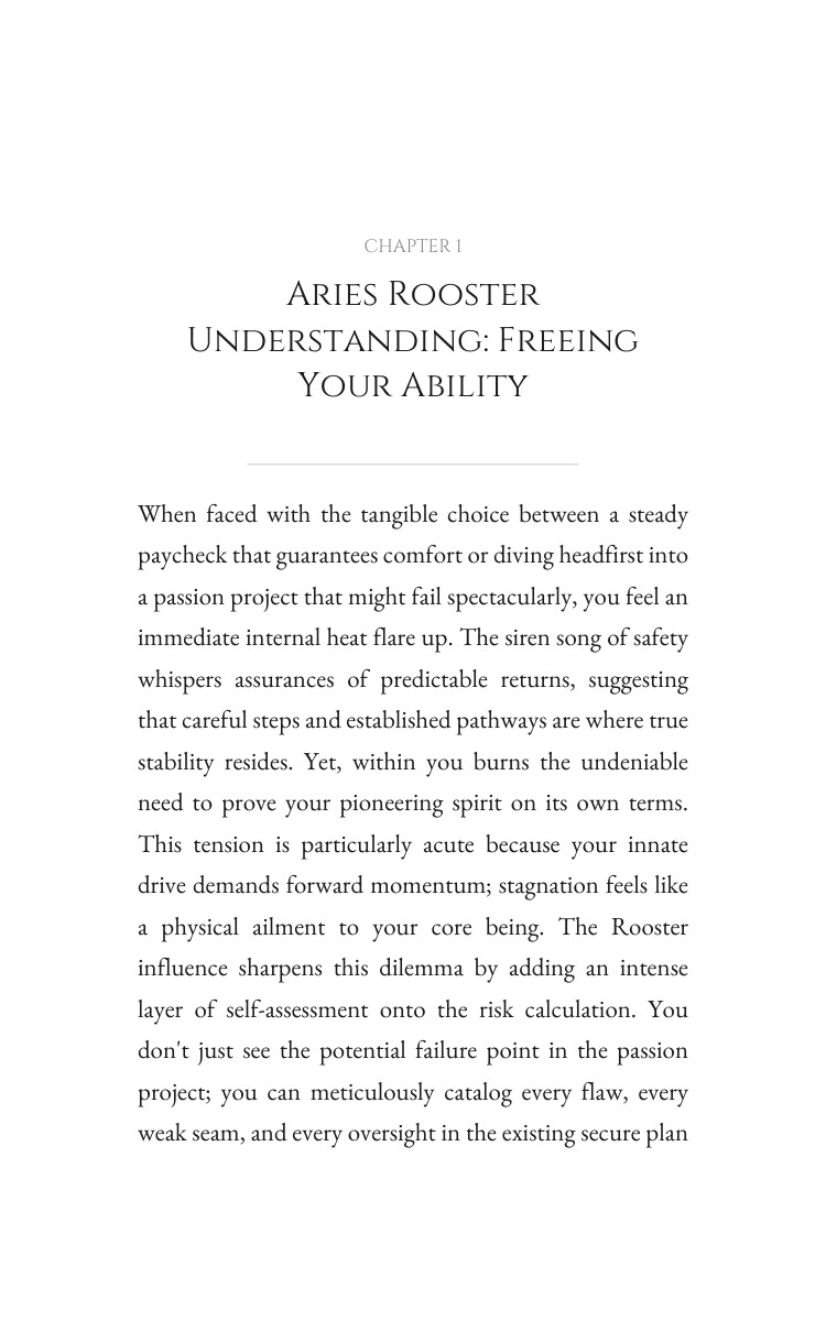 Aries Rooster Career Success Achievement Guide: Command Your Excellence interior preview