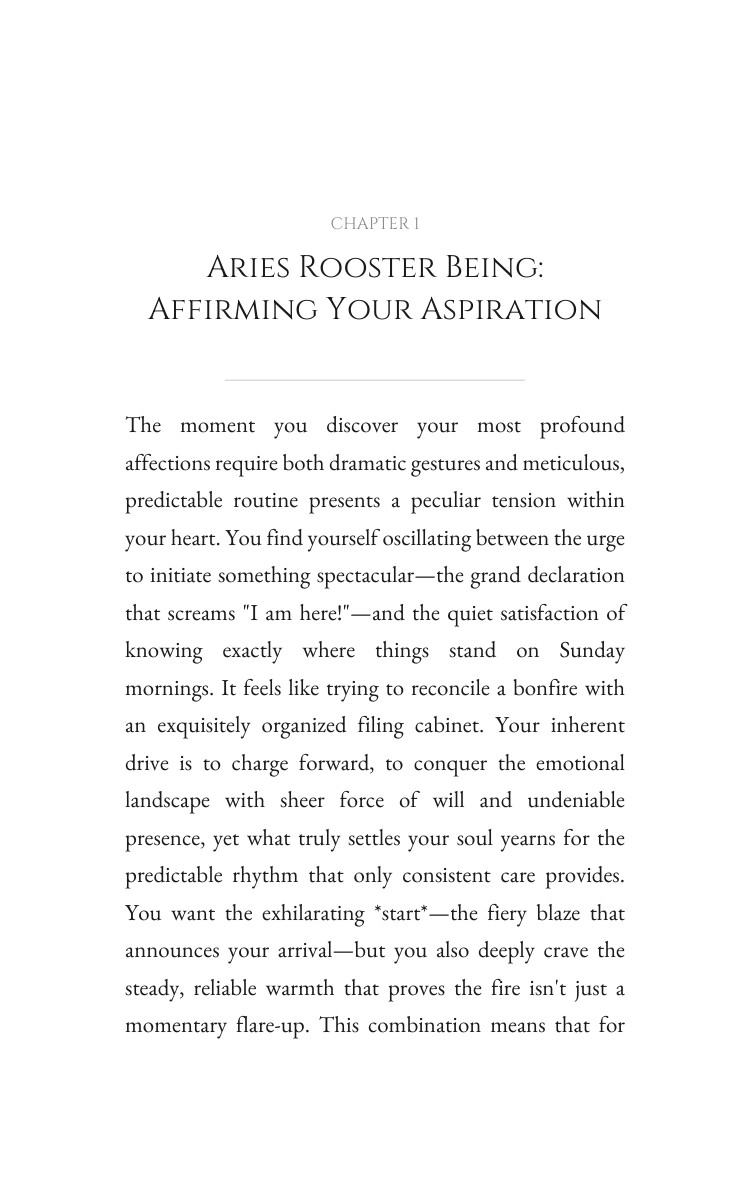 Aries Rooster: Love Relationships Blueprint interior preview