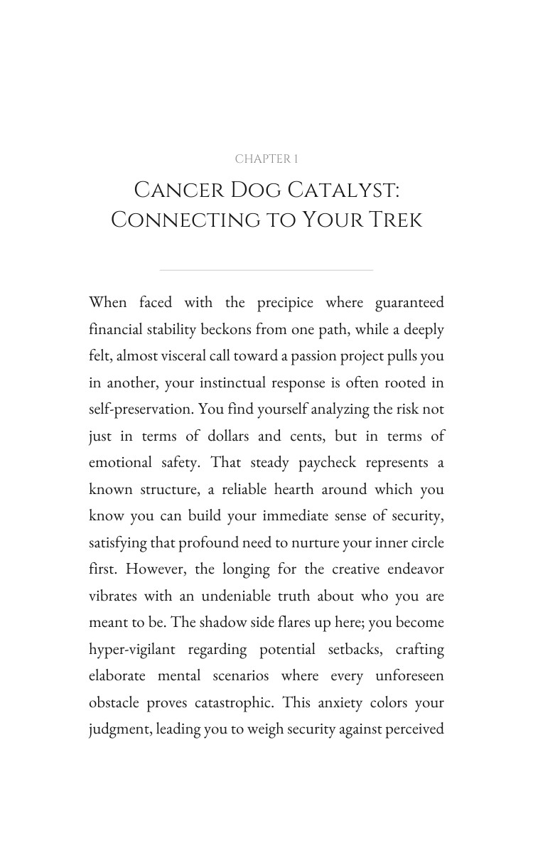 Cancer Dog: Career Success Mastery Path interior preview