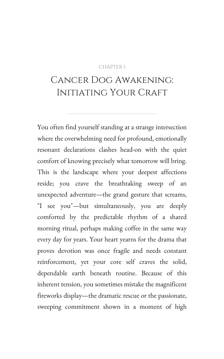 Cancer Dog Love Relationships Keystone: Your Yearning Refined interior preview
