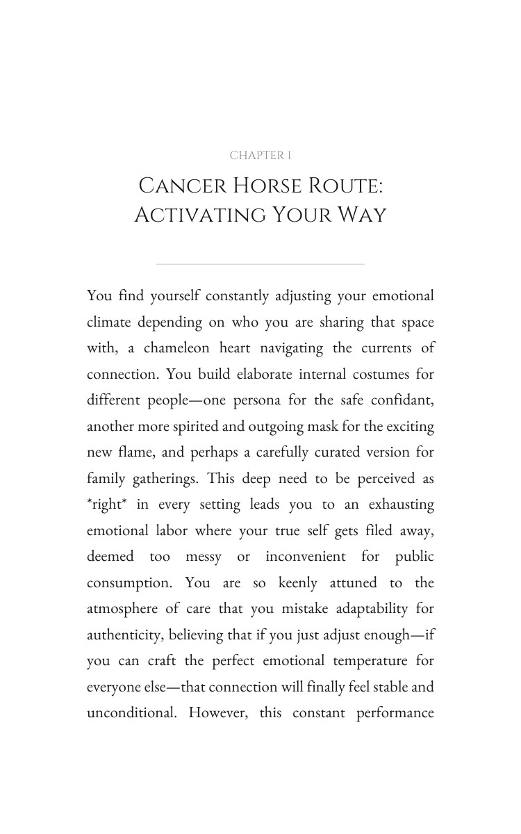 Cancer Horse Love Relationships: Your Success Map interior preview
