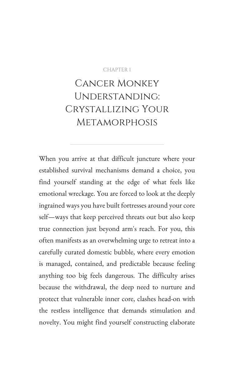 Cancer Monkey Personal Growth Guidebook: Transform Your Metamorphosis interior preview