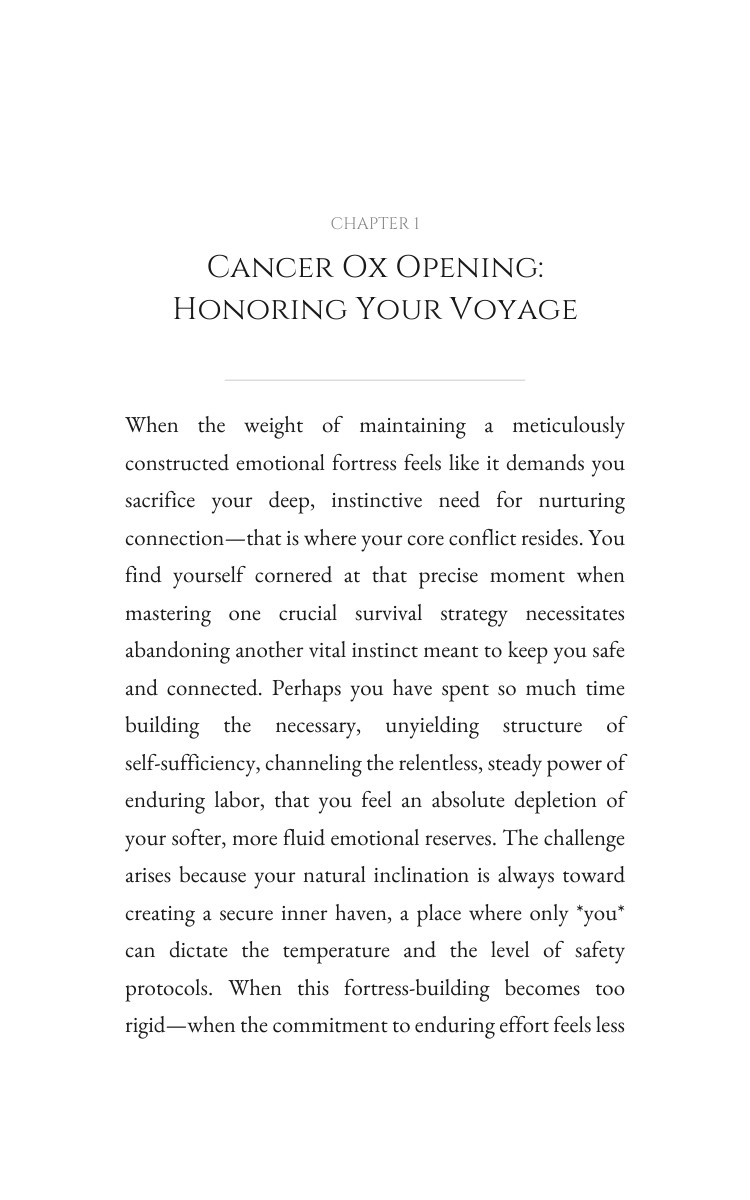 Cancer Ox Personal Growth Decoded: Your Space Harmonized interior preview