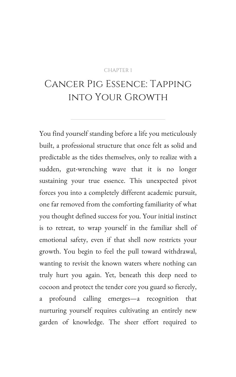Cancer Pig Career Success Elevation: Orchestrate Your Existence interior preview