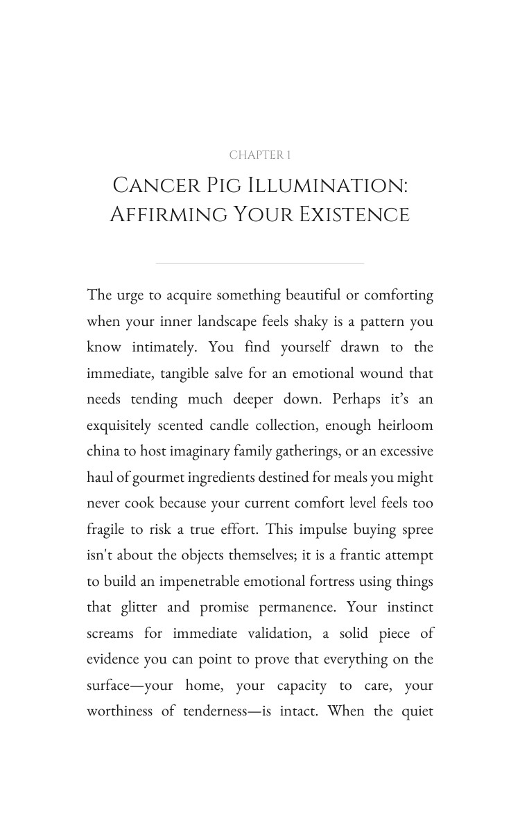 Cancer Pig Mastery: Money Wealth interior preview
