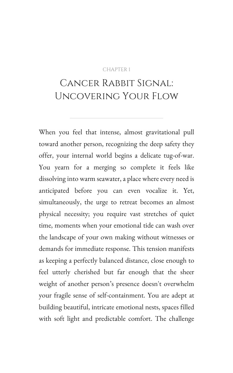 Cancer Rabbit: Love Relationships Activation interior preview