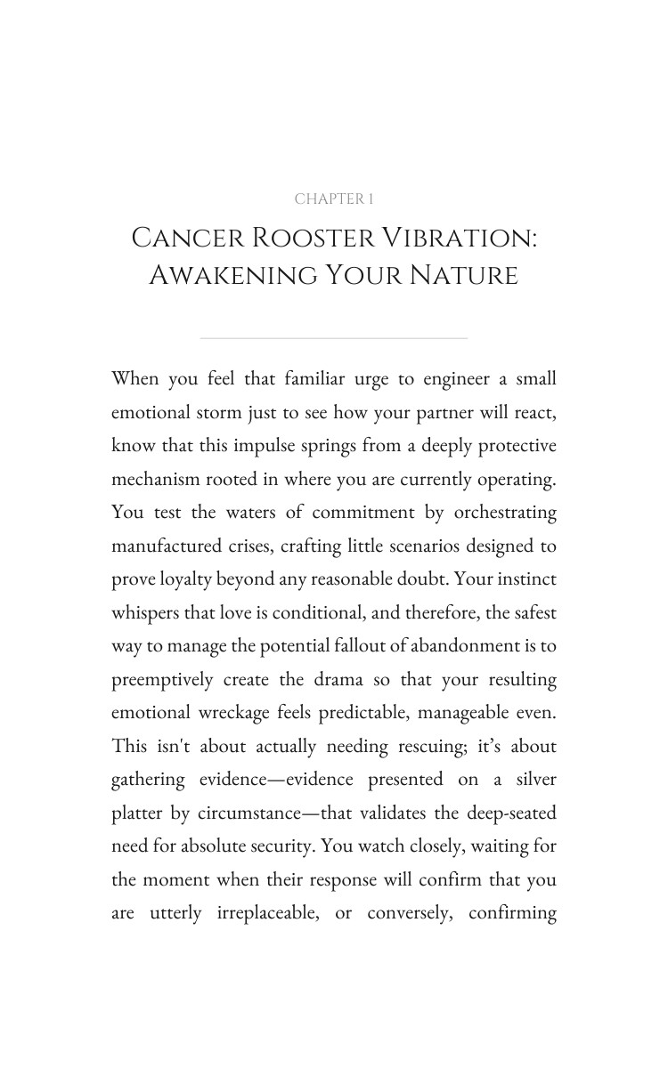 Cancer Rooster: Love Relationships Unlocked interior preview