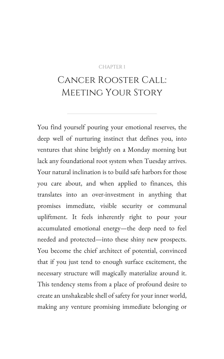Cancer Rooster Money Wealth: Your Success Map interior preview
