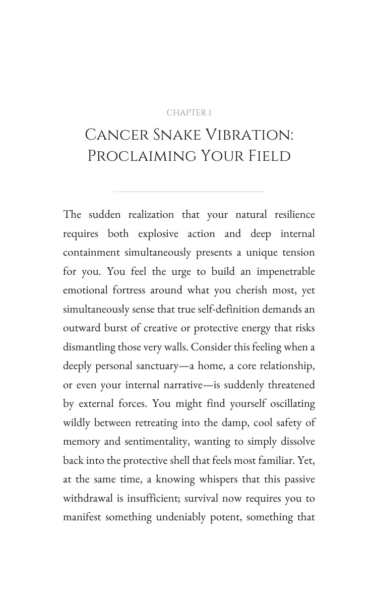 Cancer Snake: Personal Growth Evolution interior preview