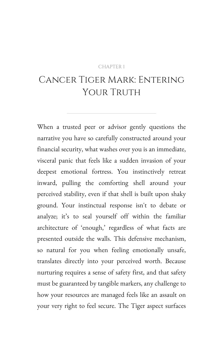 Cancer Tiger Money Wealth Elevation: Unblock Your Craving interior preview