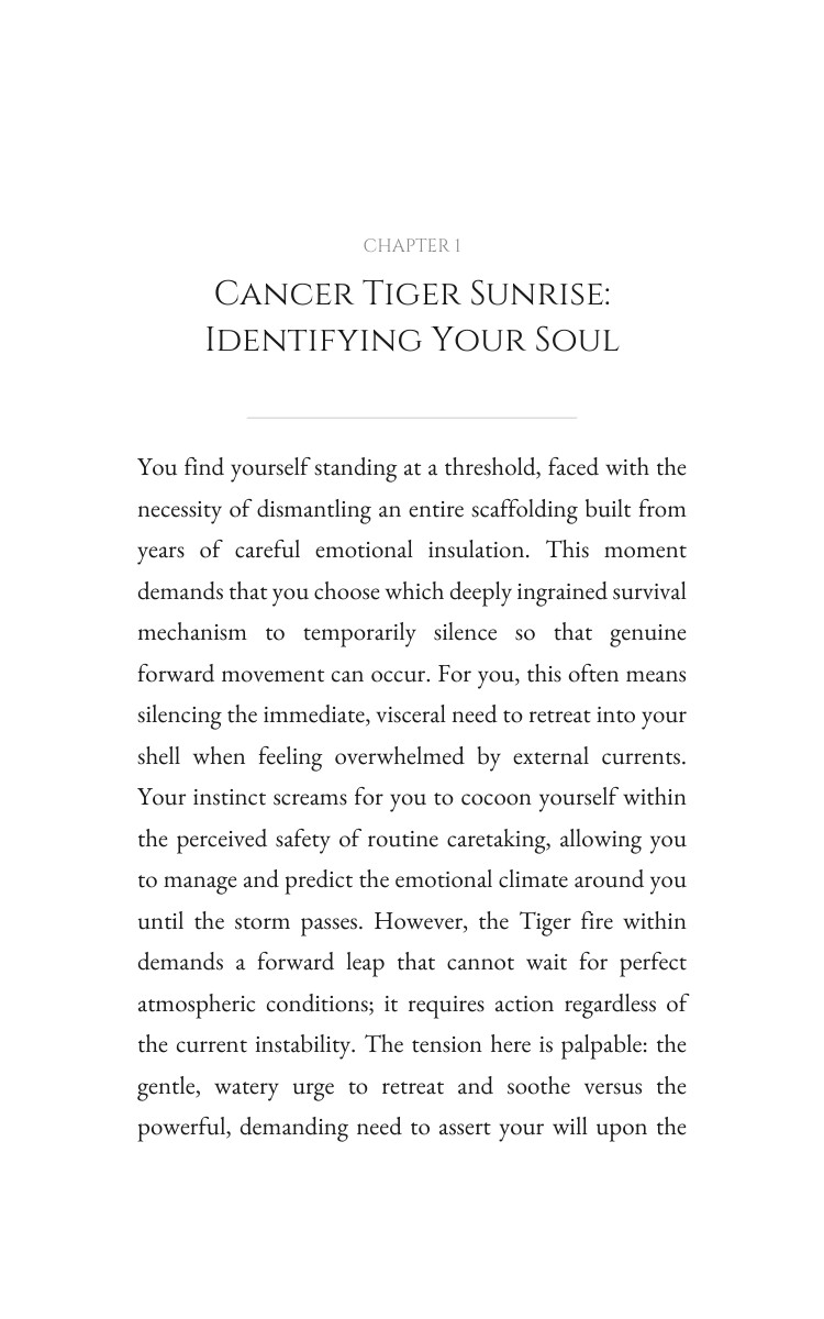 Cancer Tiger: Personal Growth Excellence interior preview