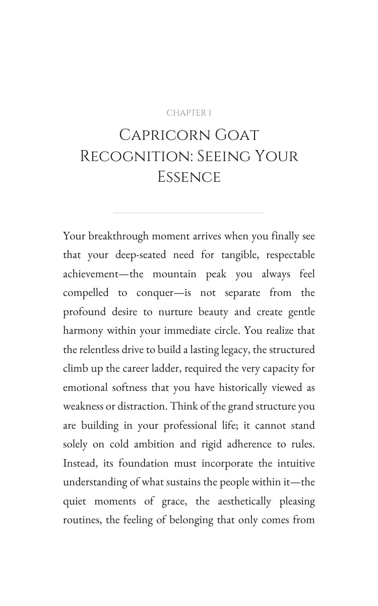 Capricorn Goat Way: Personal Growth interior preview