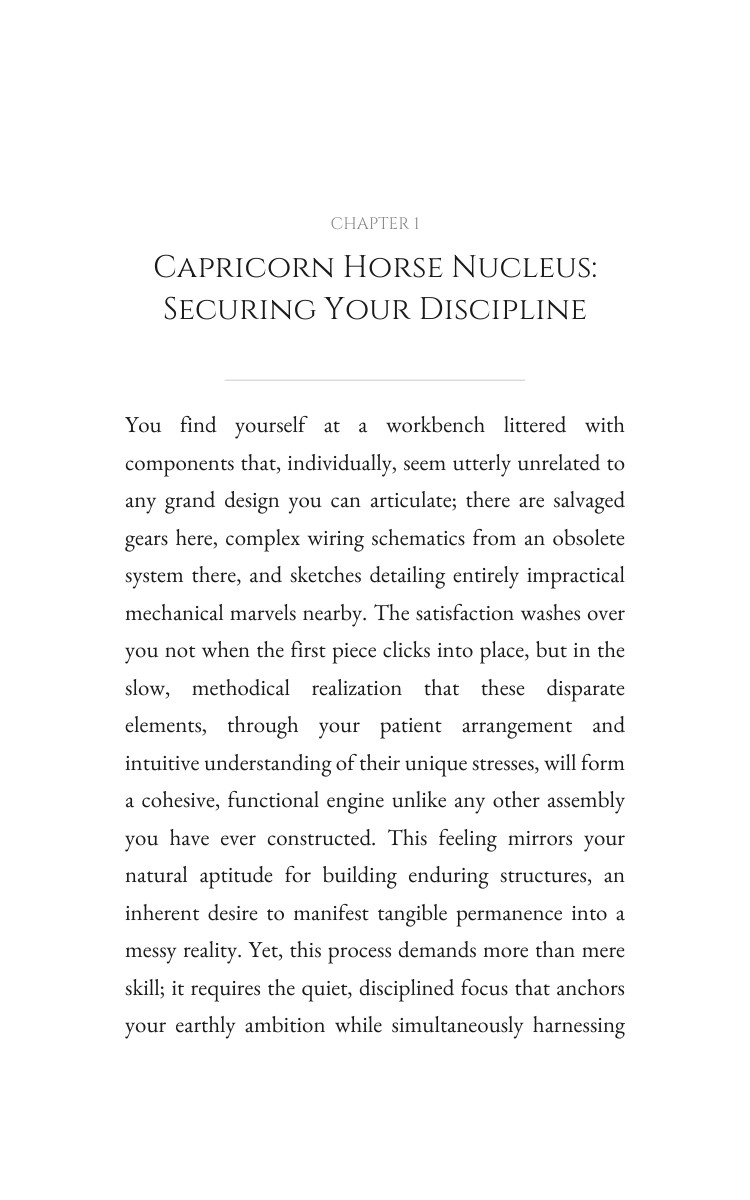 Capricorn Horse Personal Growth System: Architect Your Kingdom interior preview