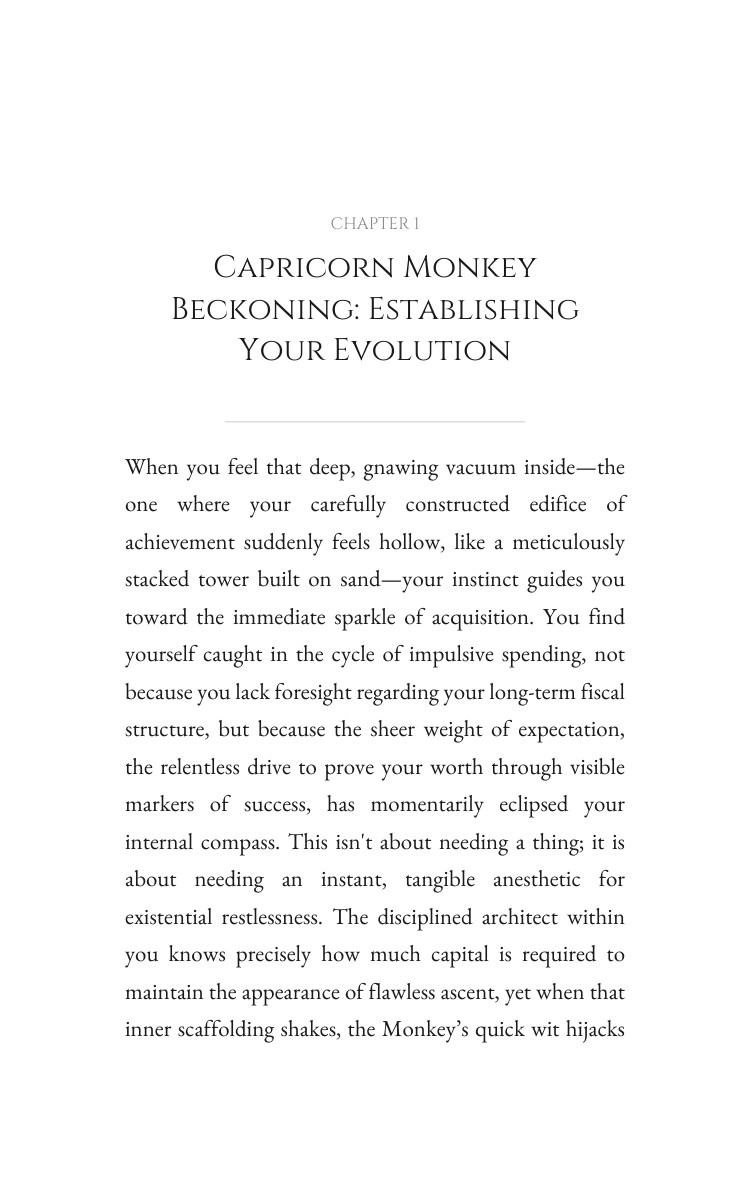 Capricorn Monkey Approach to Money Wealth: Your Gift Synthesized interior preview