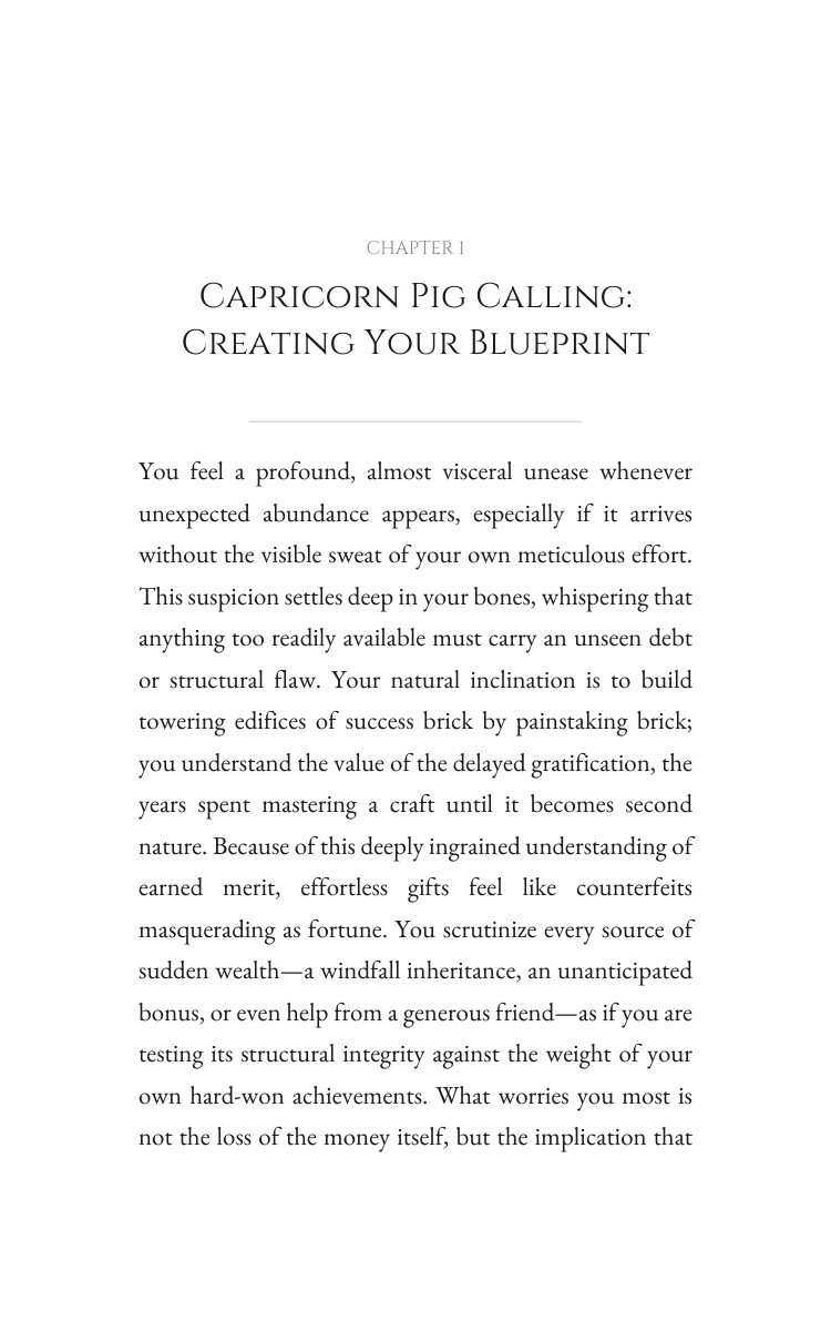 Capricorn Pig Money Wealth: Your Success Map interior preview