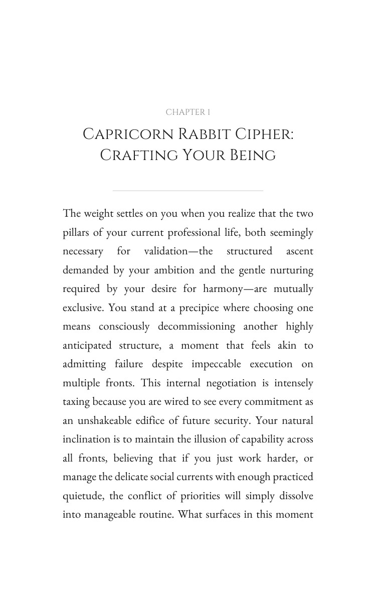 Capricorn Rabbit Career Success Integration: Accelerate Your Mission interior preview