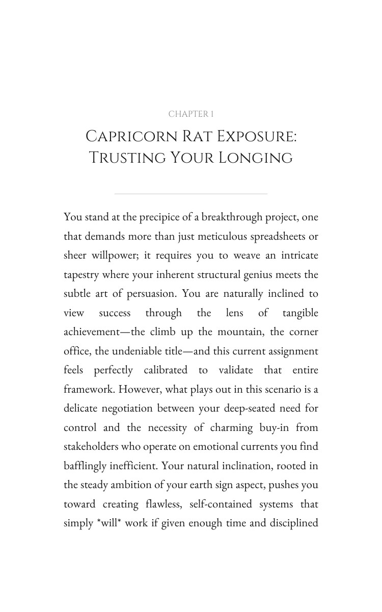 Capricorn Rat: Career Success Unlocked interior preview