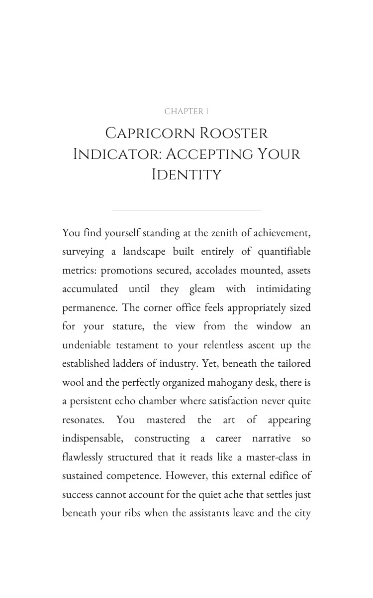 Capricorn Rooster Career Success Guide: Optimize Your Method interior preview