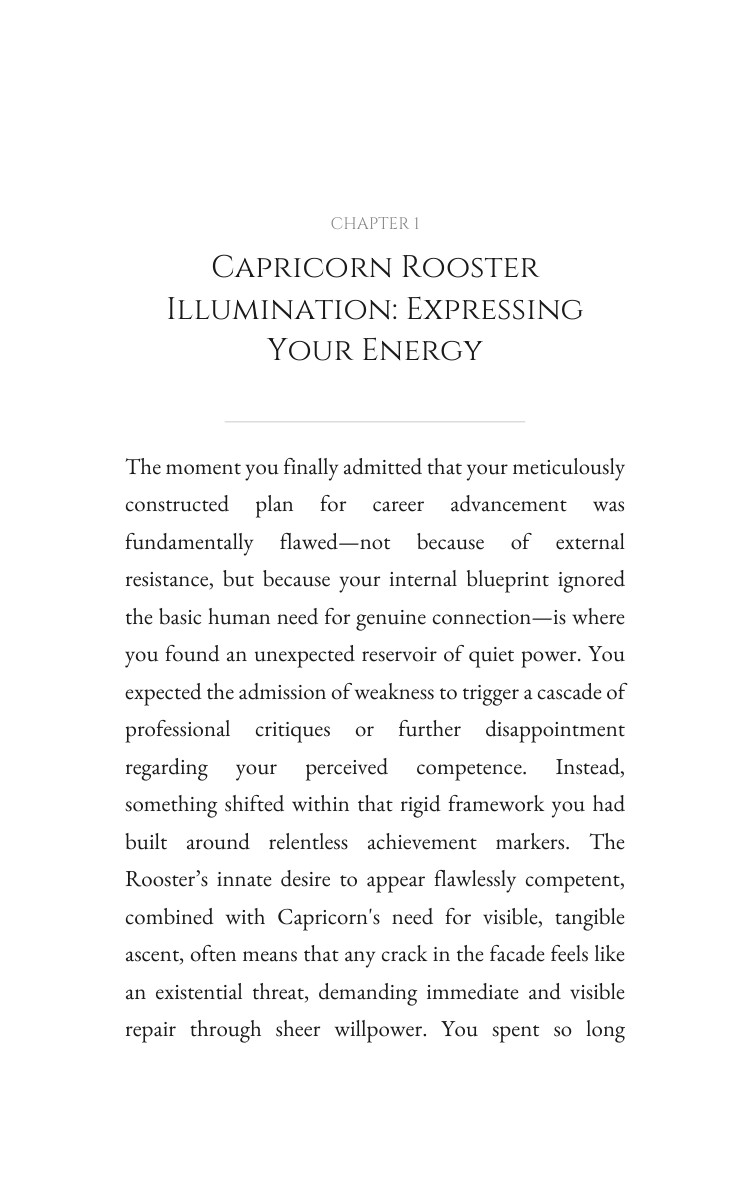 Capricorn Rooster Path to Personal Growth: Upgrade Your Mastery interior preview